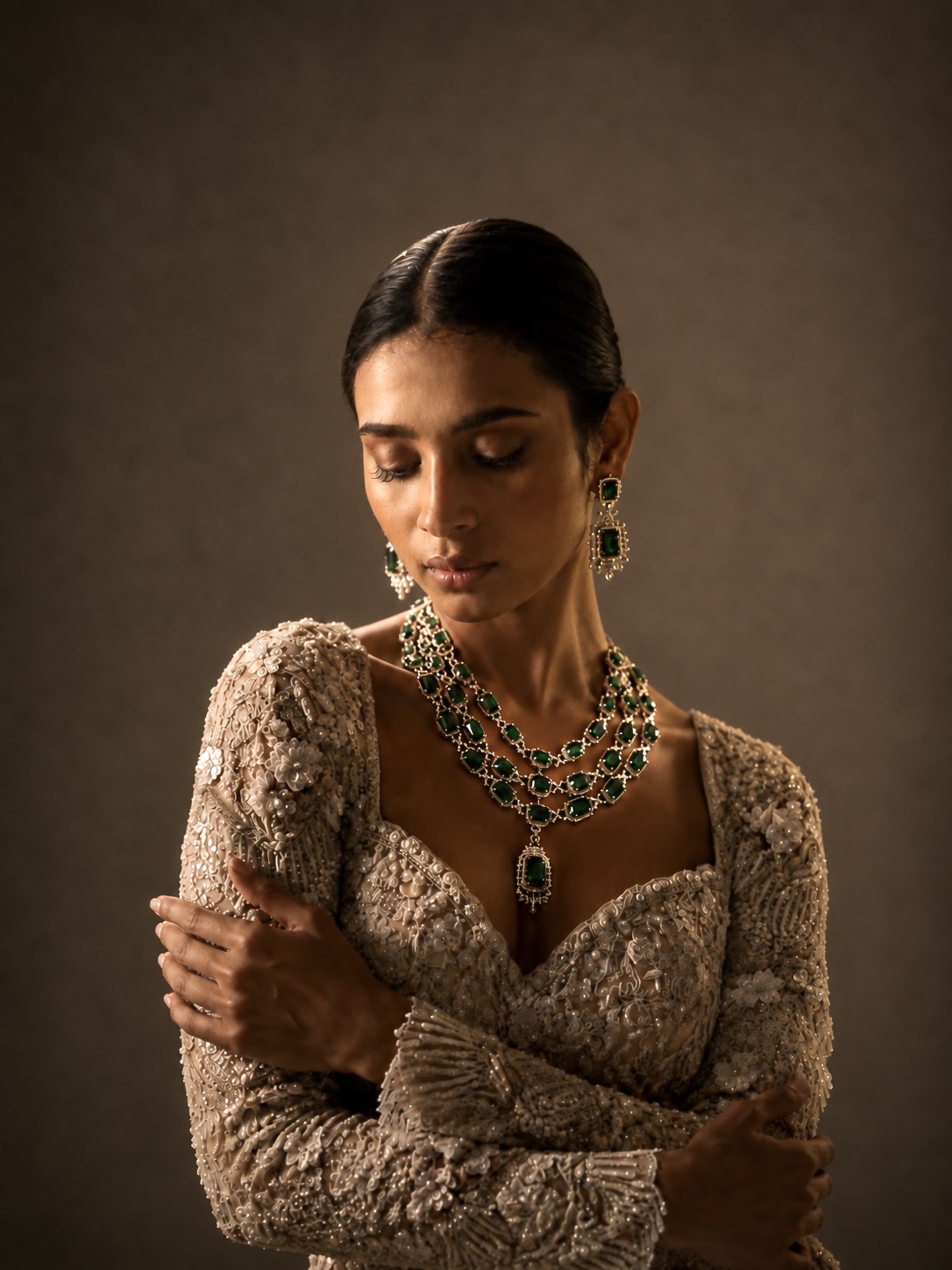 Emerald set portrait
