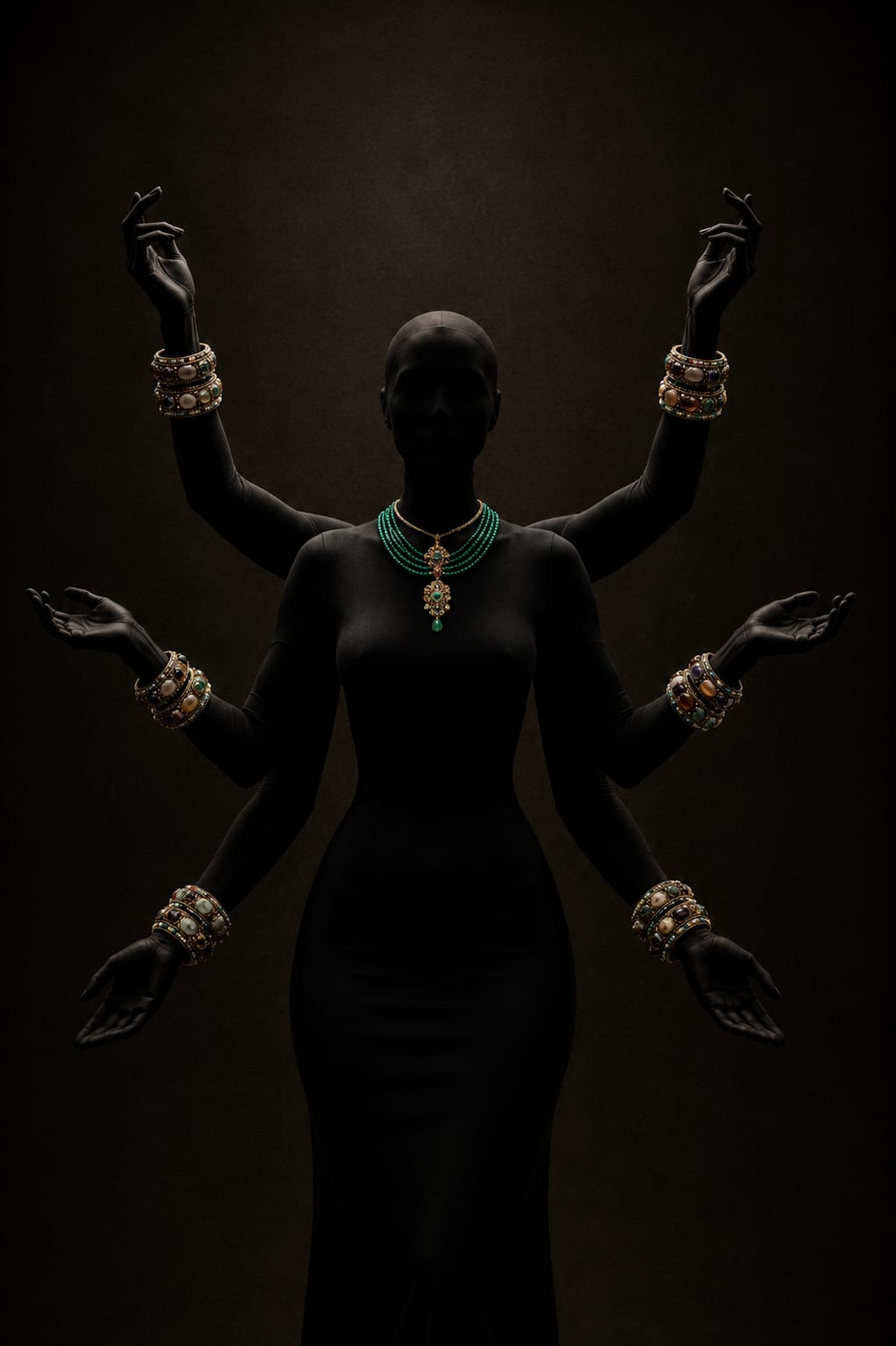 Bejewelled silhouette
